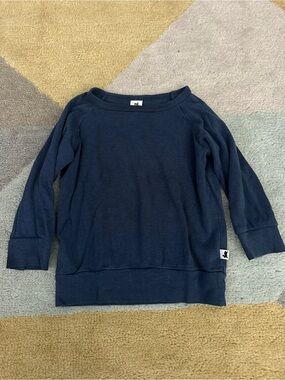 Little & Lively Navy Blue Lightweight long sleeve top